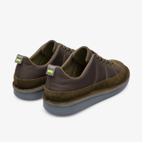 Discount Camper Formiga Mens Casual Shoes US-59198 Green / Dark Brown